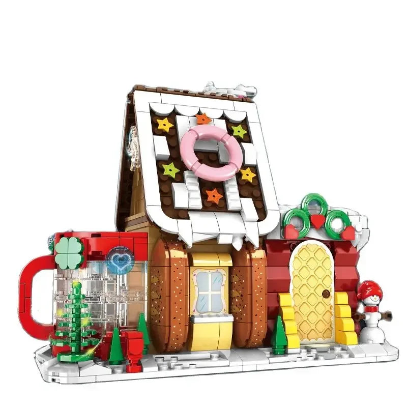 Lego Compatible Winter Village Christmas House Building Blocks