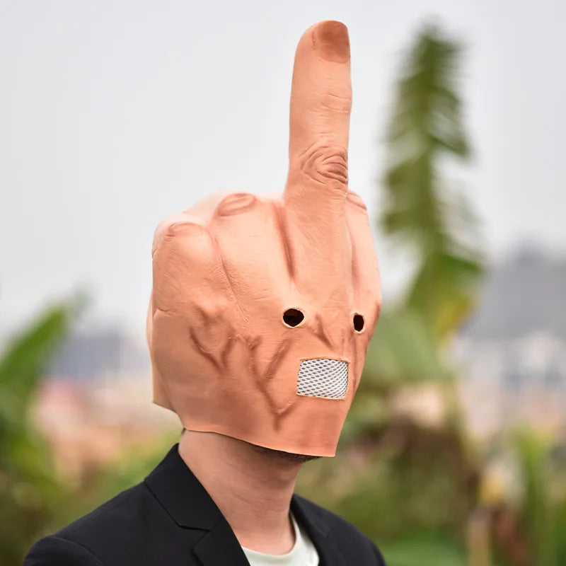 Latex Mask | Middle Finger Design | Toylandeu™