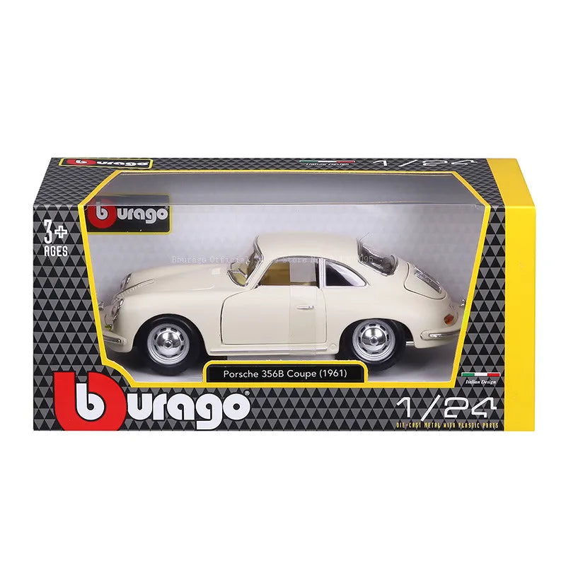 Diecast Car Model | Porsche 356B Coupe 1961 | 1:24 Scale | Alloy