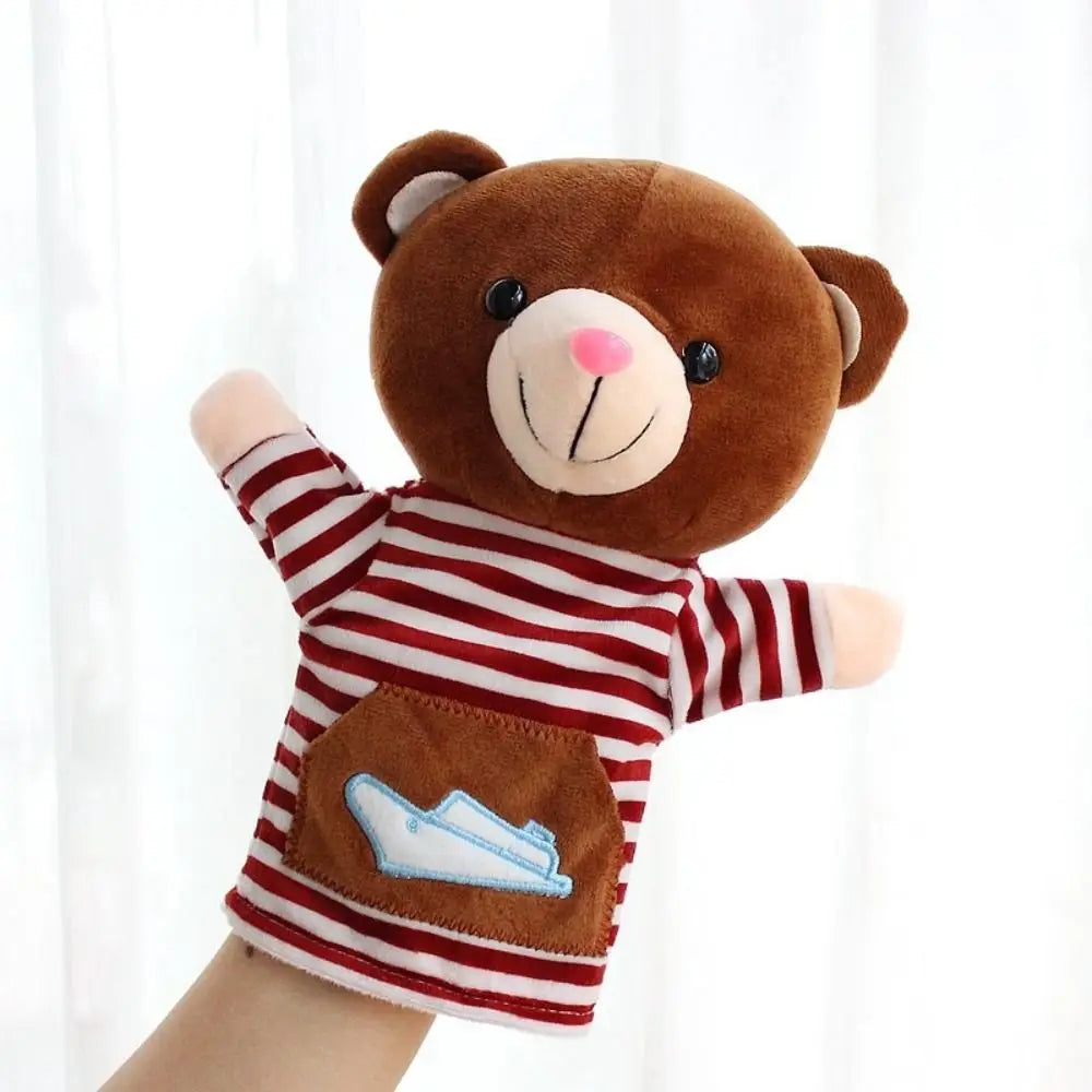 Animal Hand Finger Puppet Plush Doll - Bear and Shark Educational Toys - ToylandEU