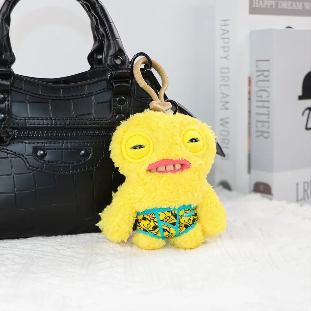 Fuggler Ugly Monster Original Keychain Pendant Doll Funny Teeth Monster Count Underoo McGoo Pink Rabid Rabbit 12-14cm Toy Gift - ToylandEU