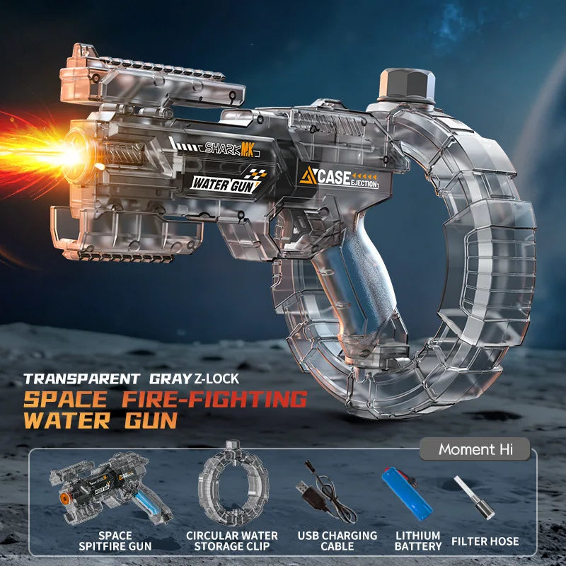 Space Electric Water Gun With LED Lights And Large Capacity