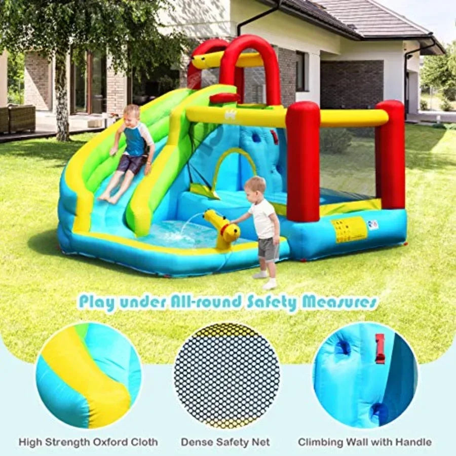 Inflatable Water Slide Bounce House With Splash Pool