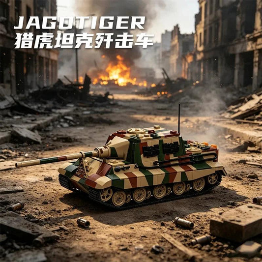 Lego Compatible Tank Building Set | Jagdpanzer VI Jagdtiger | Model 97060 | 120g