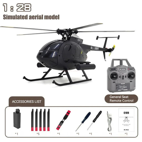 Rc Era 1:28 C189 Bird Rc Helicopter Tusk Md500 Dual Brushless Toyland EU