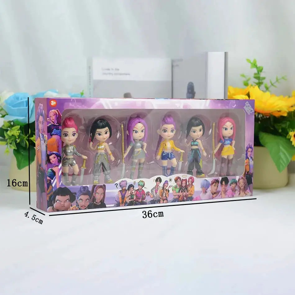 New Anime Kpops Demon Hunters Figure Rumi Zoe Mira anime polyvinyl chloride character collection desktop trinkets Childrens gift - ToylandEU