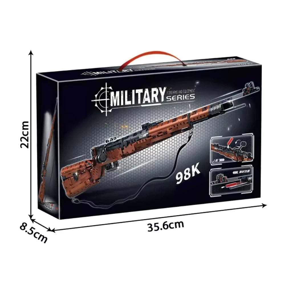 Historical Rifle Model Kit | 1206 PCS | Bolt Action Sniper | Adult Collector