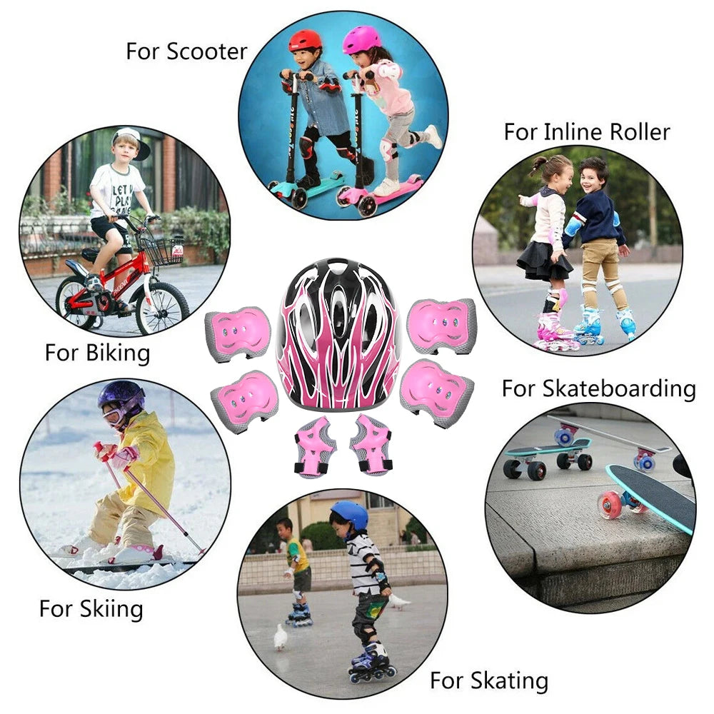 Kids Bike Helmet | Adjustable Fit | ABS Guard Set | Ages 3 To 10