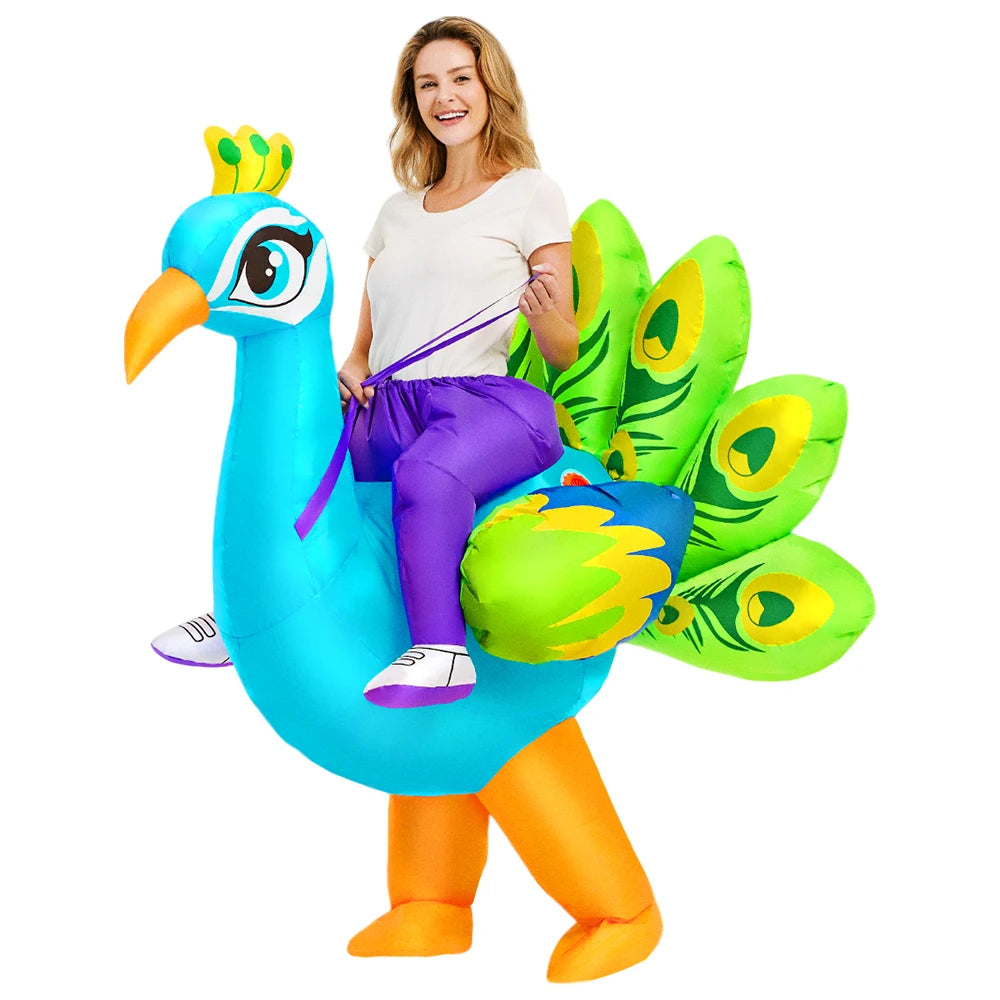 Inflatable Dinosaur Costume | Unisex Fit | Air Blown | Adult Youth Party Suit