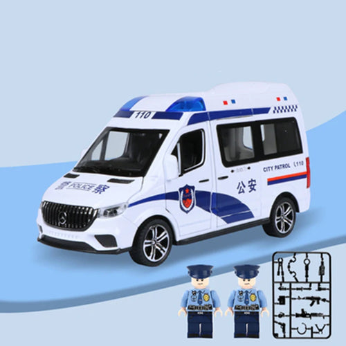 Police Ambulance Car Toy Model - 1:24 Scale Diecast Metal & Plastic Materials ToylandEU.com Toyland EU