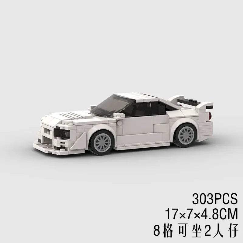 MOC Speed Super Race Car Vehicle Racing Model Building Blocks Bricks Rally Sport Pickup Truck Toy City Technical Christmas gift - ToylandEU