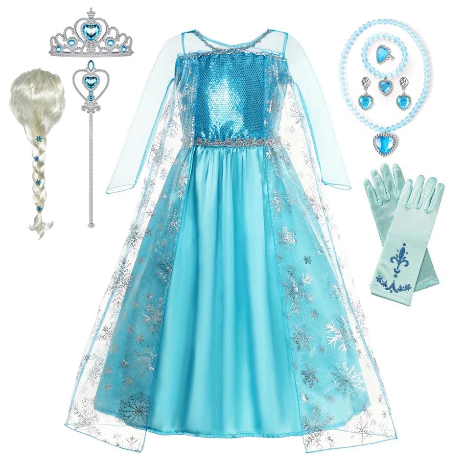 Girls Princess Costume | Elsa Inspired | Toylandeu™