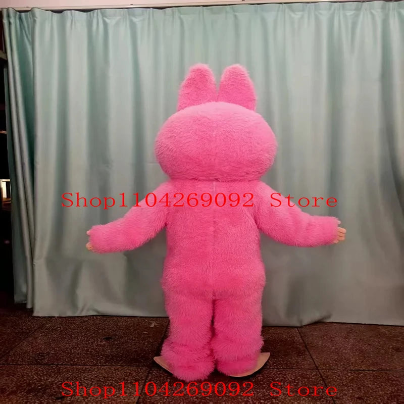 Cartoon Bunny Mascot Costume | Adult Size | Water Washable | Halloween Carnival