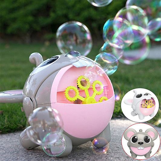 Electric  Mouse Bubble Machine - Fun Outdoor Toy for Children's Parties and Events - ToylandEU