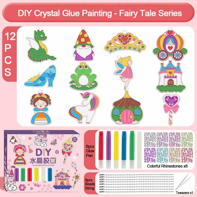 DIY Crystal Gel Painting Kit | Educational Kit | Animals And Nature | No Baking