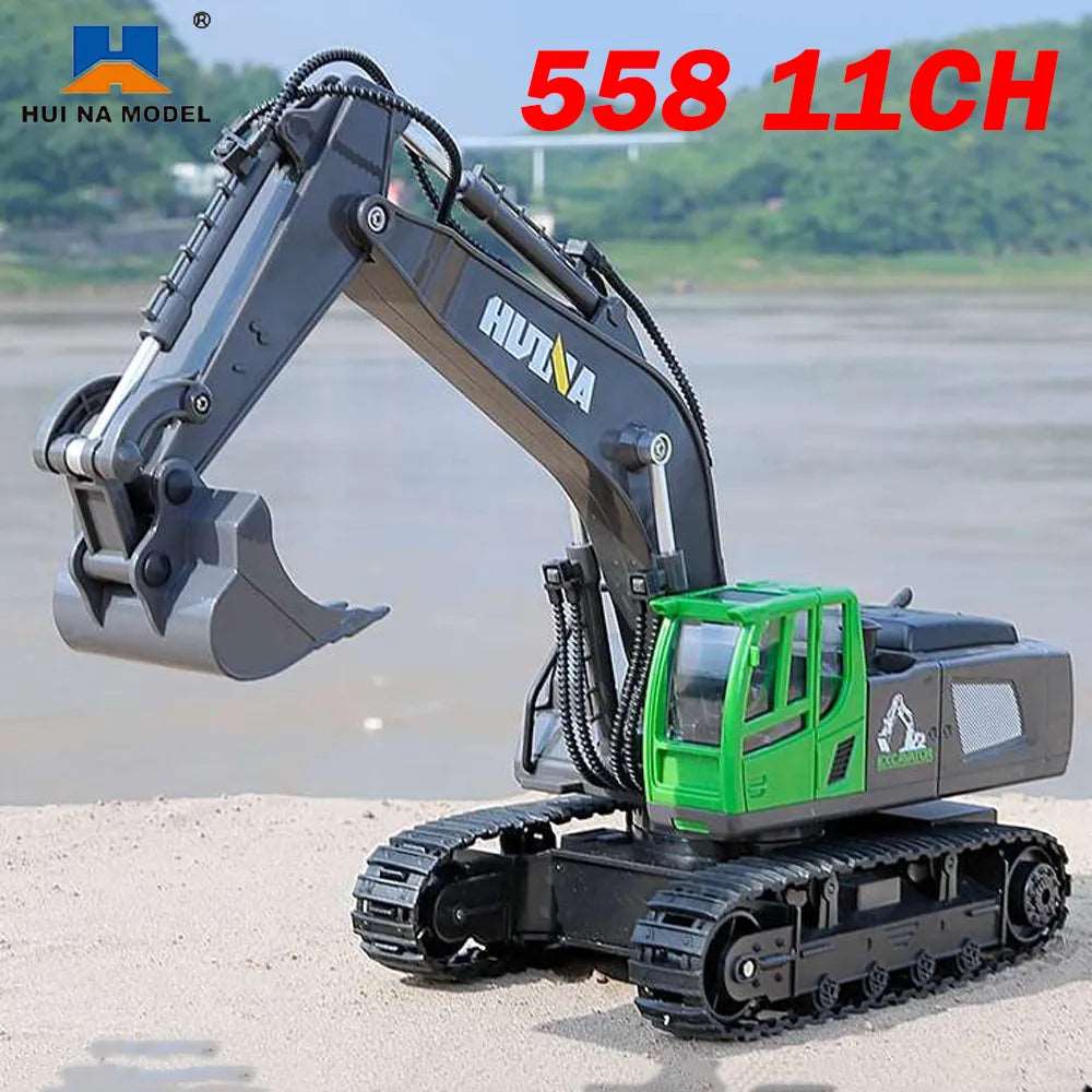 1558 RC Excavator Truck 1/18 2.4G 11Channels Remote Radio - ToylandEU