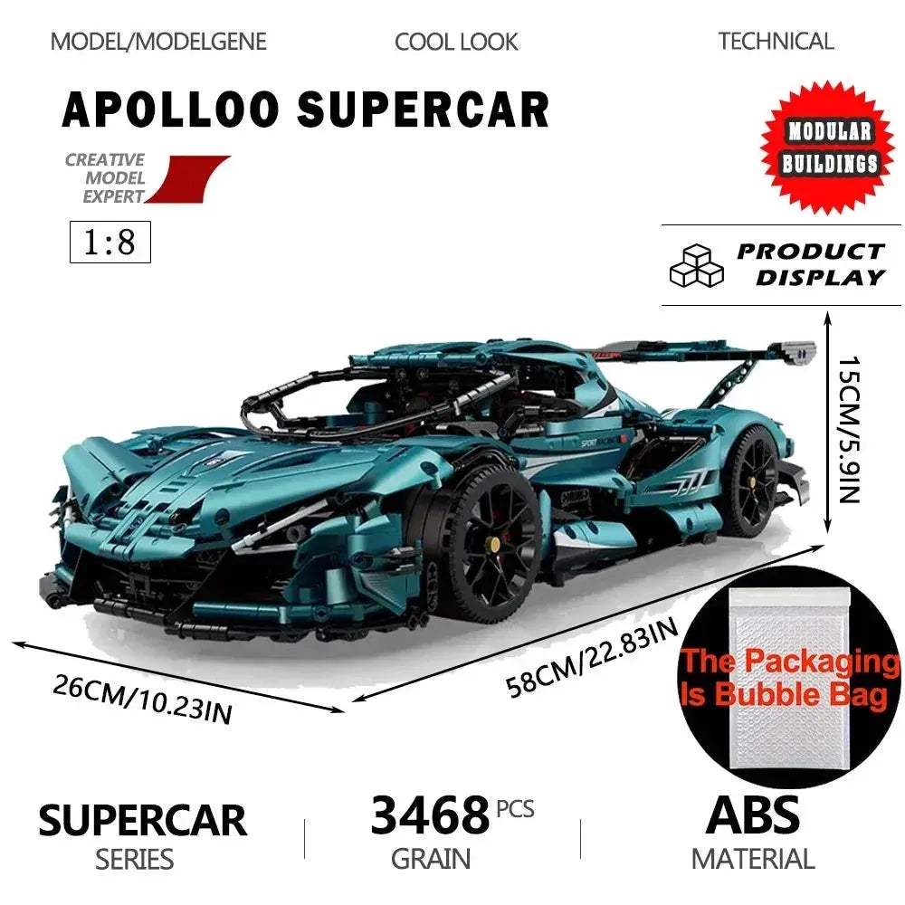 Sports Car Building Blocks Set For Kids Educational Gift Idea - ToylandEU