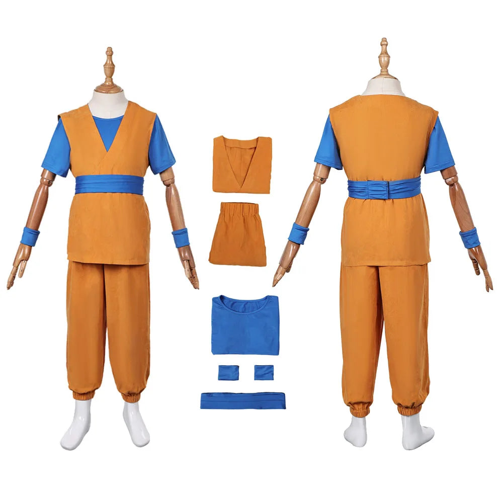 Anime Son Goku Cosplay Kids Costume - Perfect for Halloween, Parties & Role-Play Adventures