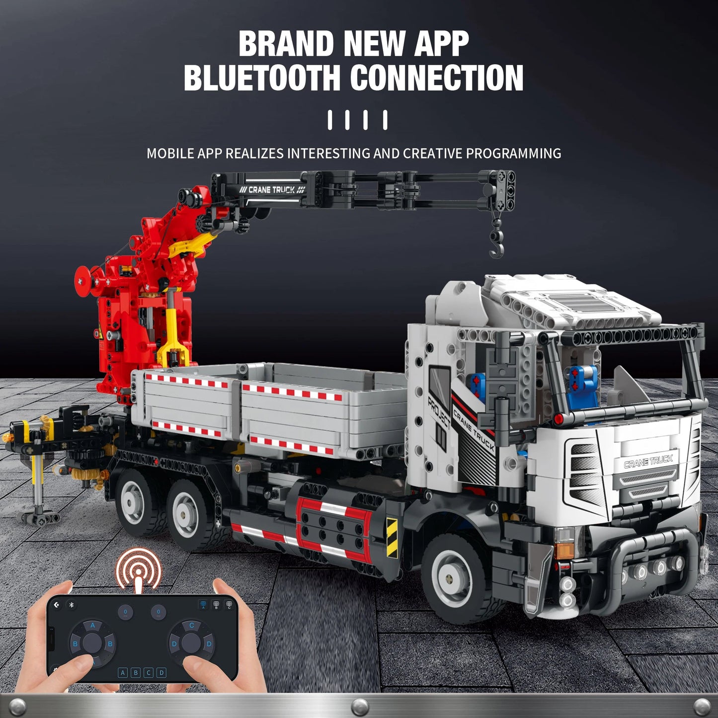 Engineering Tow Truck Model Kit with Building Blocks - ToylandEU