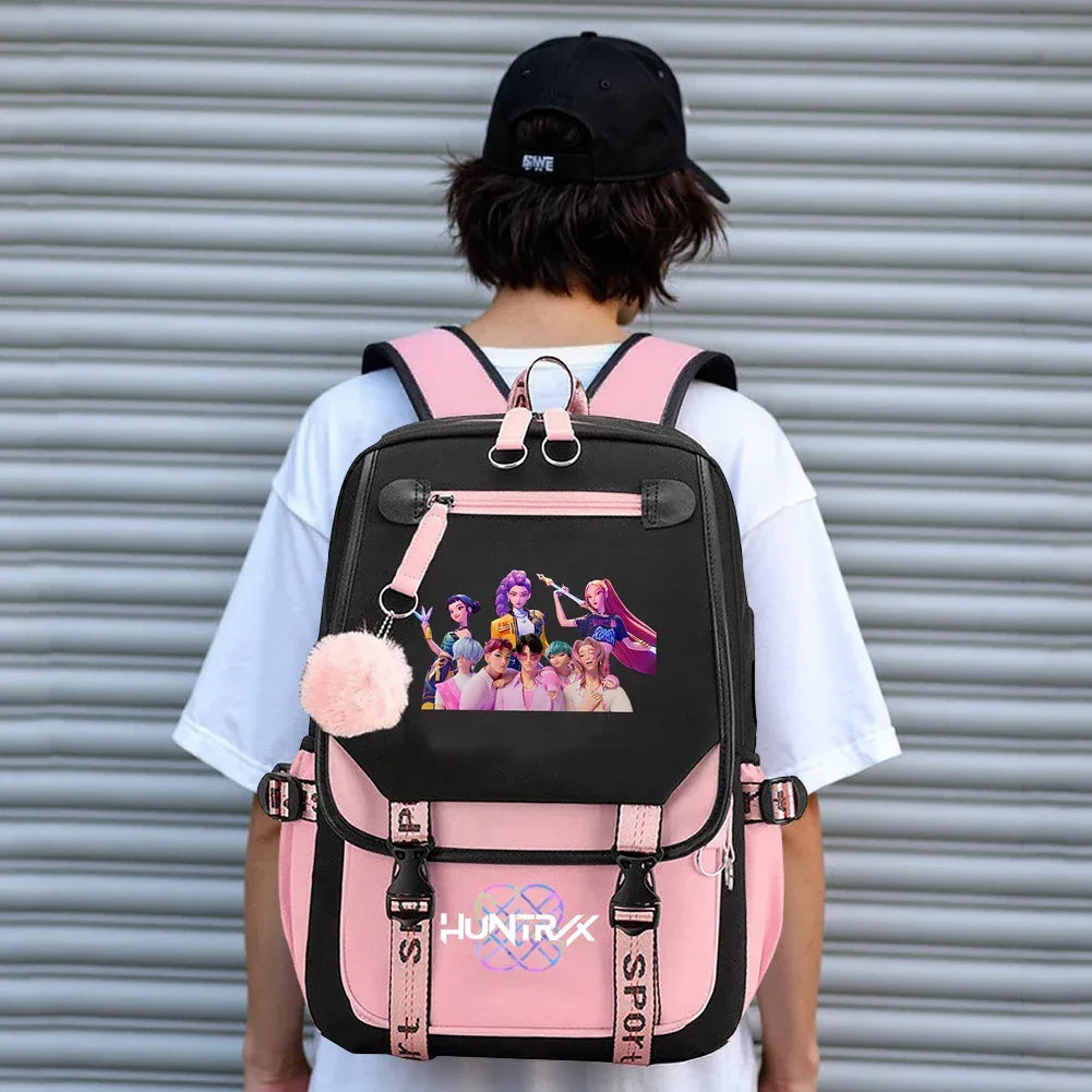 Demon Slayer Backpack Durable Canvas For Kids Teens - ToylandEU