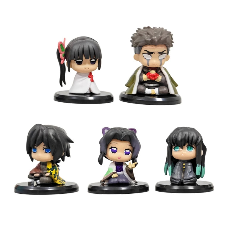 Demon Slayer Action Figure Set Tanjiro Zenitsu Inosuke Collectible