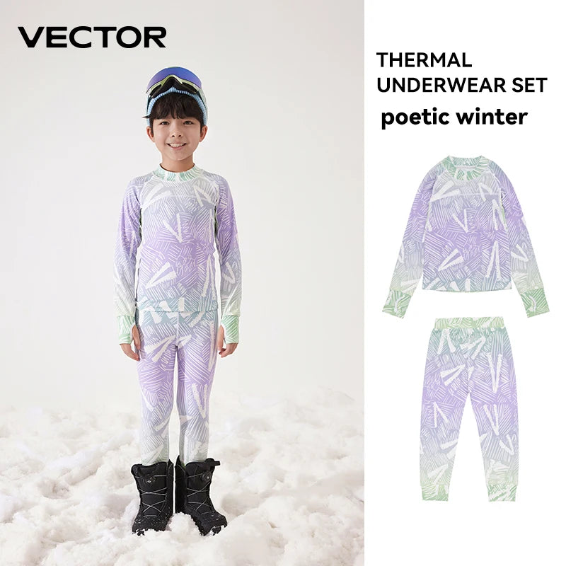 Girls Fleece Thermal Set | Quick Dry Fabric | Soft Stretch Fit | Youth Sizes