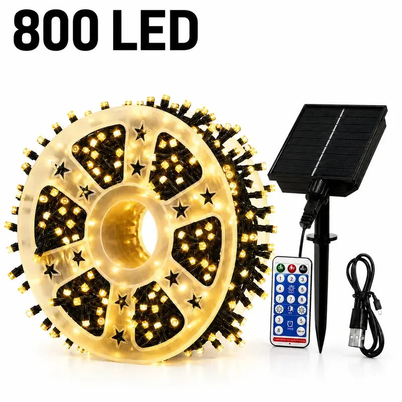 Halloween String Lights | 335 Ft 800 Led | Remote | Purple Orange Patio Decor