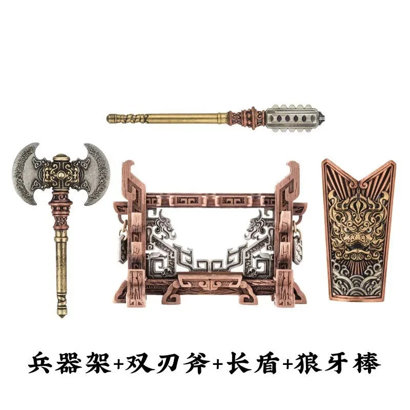 Magnetic Building Blocks | LEGO-Compatible | Detachable Spartan Warrior MOC