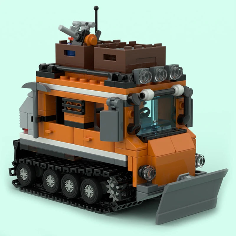 Moc Building Bricks Adventure Car Model Arctic Tracked Carrier Toyland EU