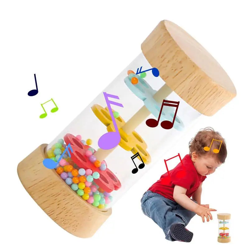 Rain Stick Toy Rattle Shaker Development Sensory Auditory Baby Musical