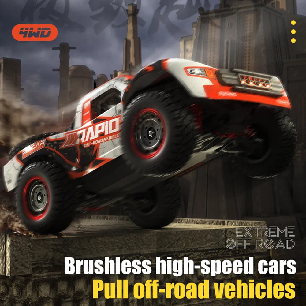 High-Speed JJRC Q130 1:14 Brushless RC Truck - Ultimate Off-Road Fun!