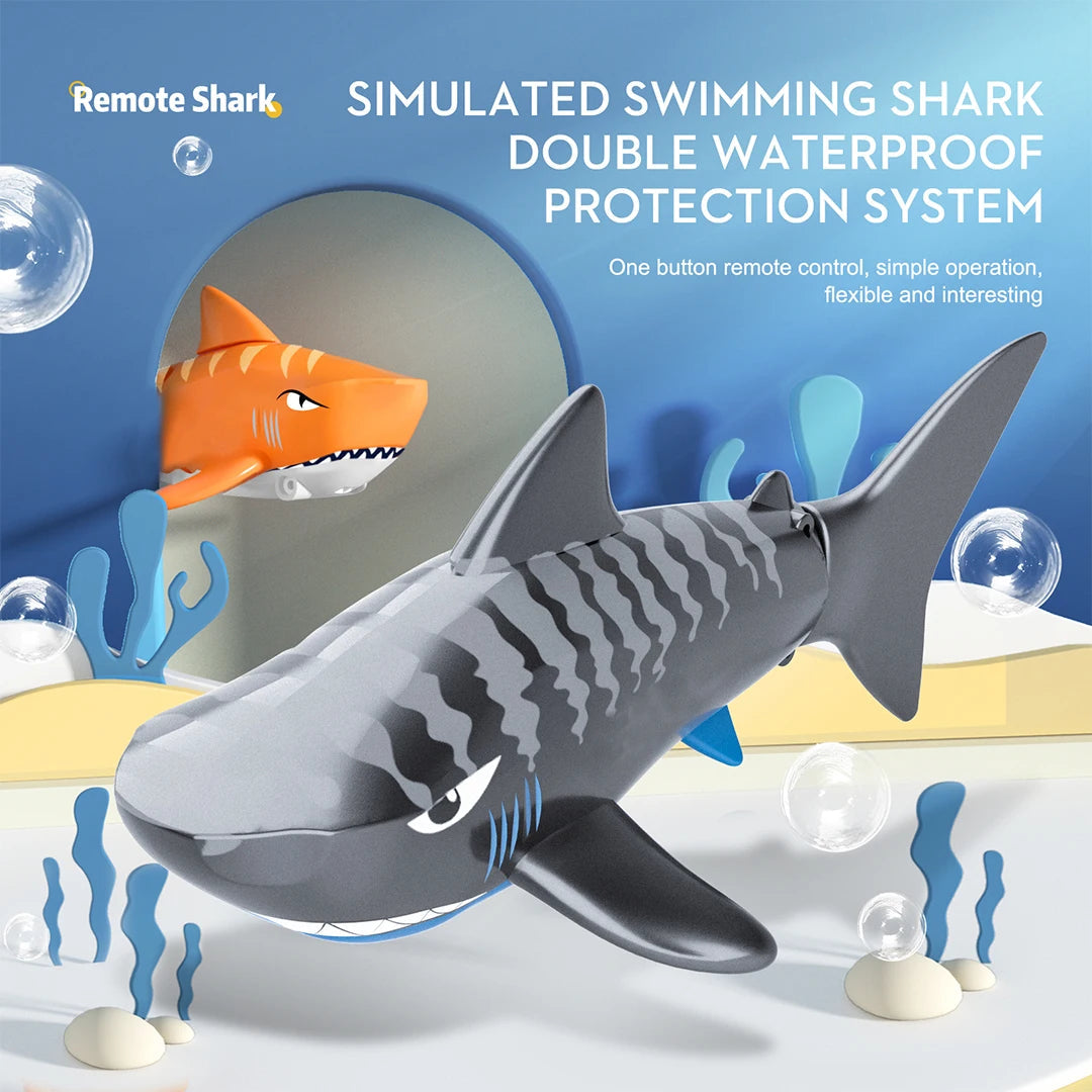RC Shark Waterproof Electric Remote Control USB Charging Simulated