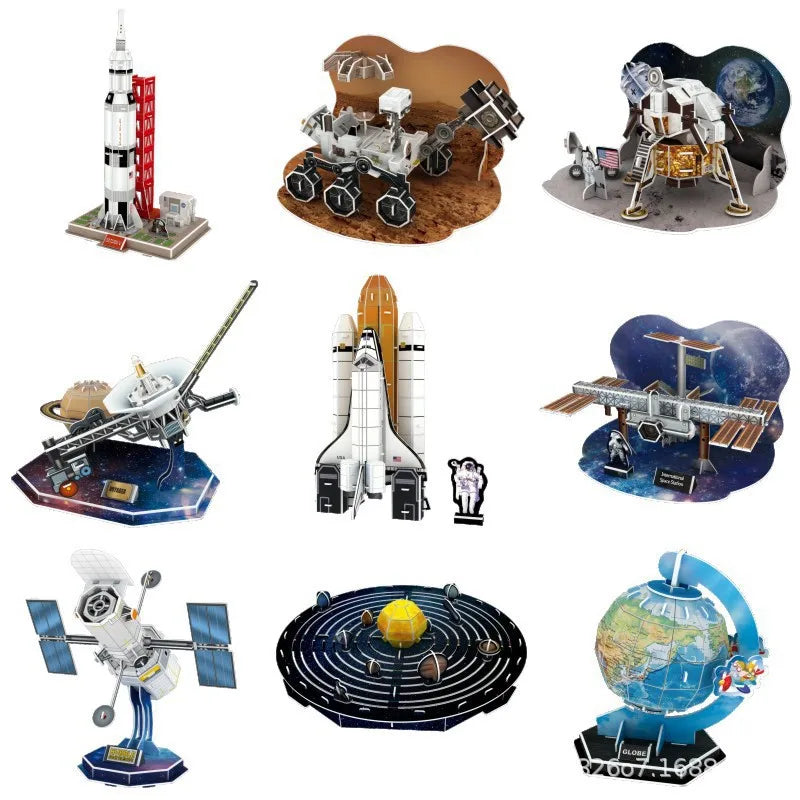 3D Puzzle | Space Model | Paper Craft DIY Kit | Multicolor