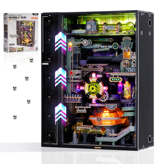 3D Puzzle | ROKR Pinball Track Model | Alchemy City | 247 Pieces