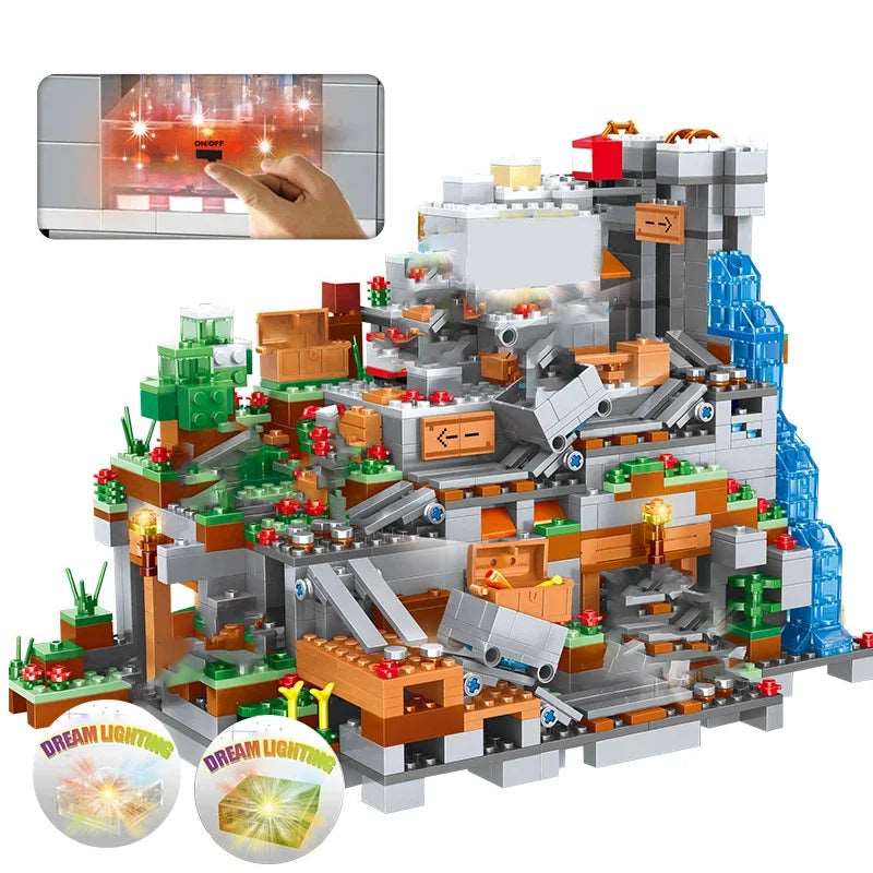 Minecraft Mountain Building Blocks Set - 1315 Pieces - ToylandEU