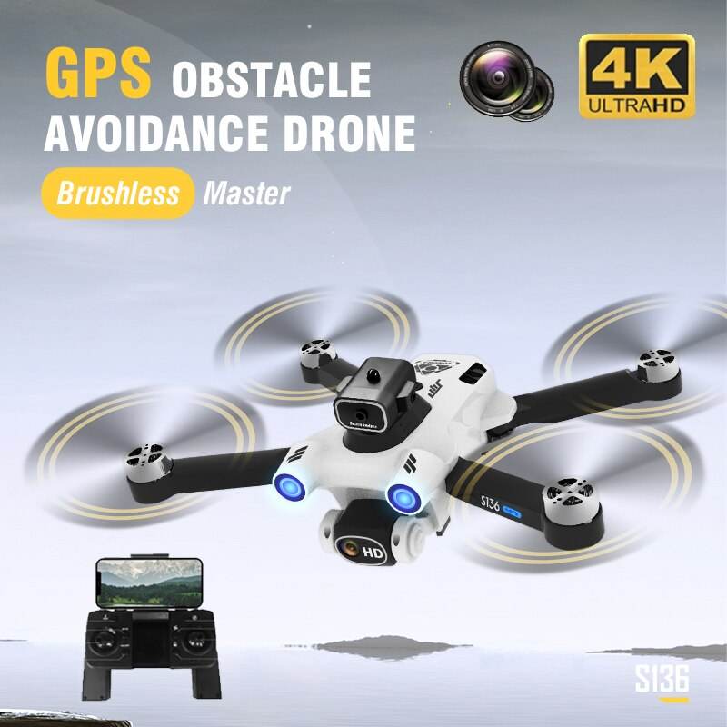 S136 PRO Ultra 4K Camera Drone with GPS & Obstacle Avoidance - ToylandEU