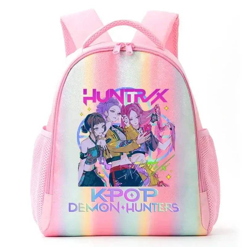 Anime Rainbow Backpack With Demon Hunters Design For Students - ToylandEU