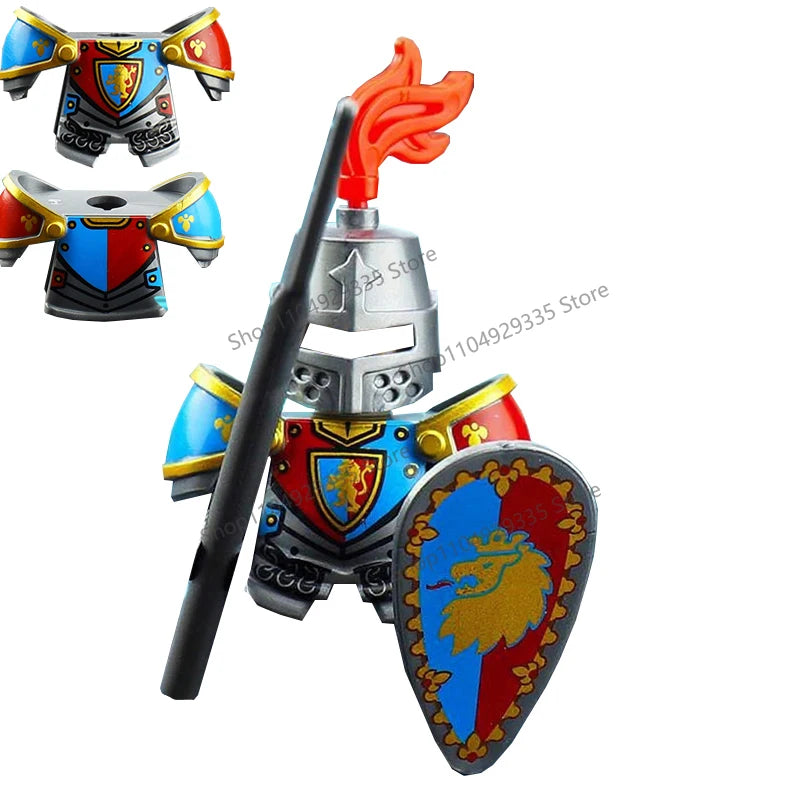 Micro Blocks | Medieval Knight Figures | Plastic Model Kit | Ages 14 Plus