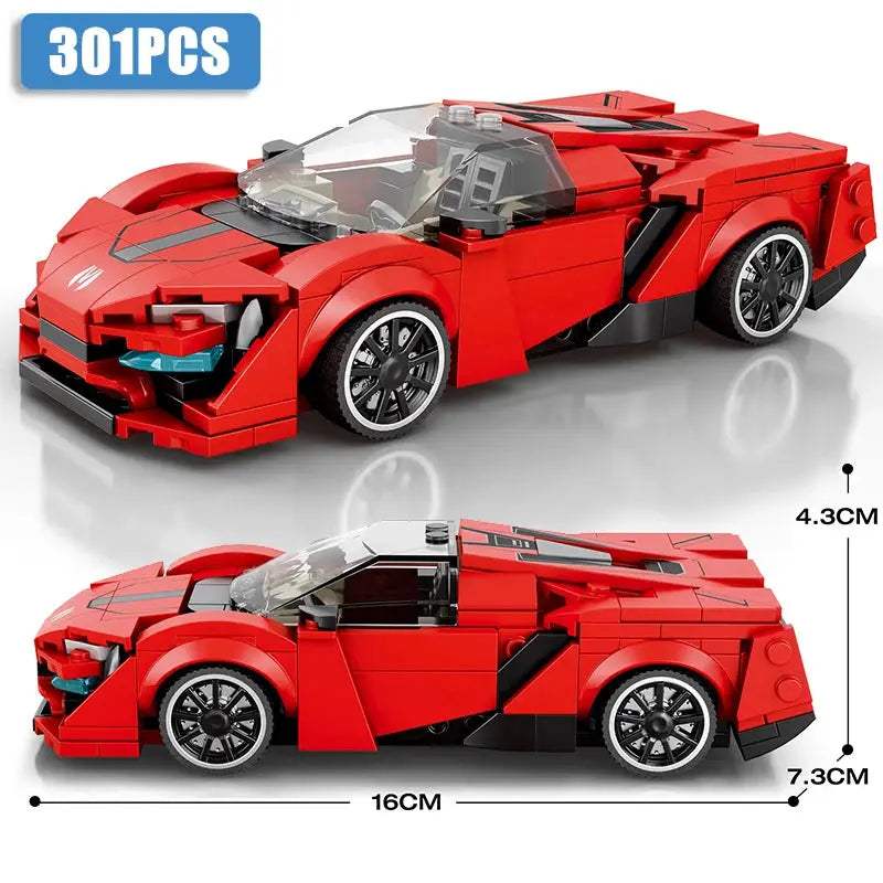 Speed Series Racing Sports Vehiclea Technique Car Supercar Building Blocks Set Bricks Classic MOC Model Toys For Kids - ToylandEU
