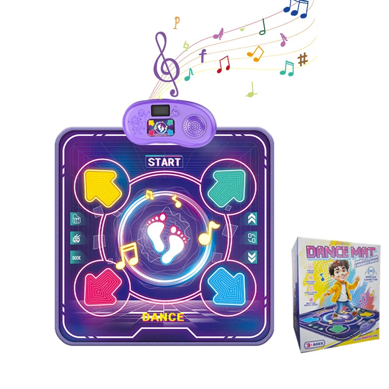 Kids Dance Mat With Bluetooth Lights Educational Toy