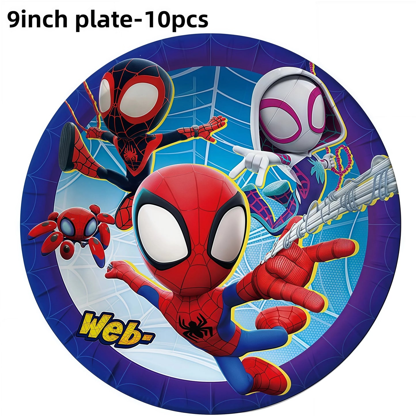 Spider Hero Party Decor | Plates Cups Banner | Balloon Party Favors | Set