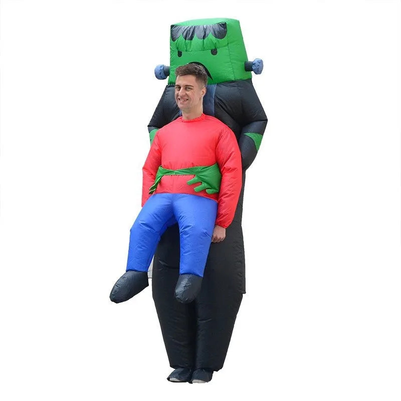 Inflatable Halloween Costume | Ghost Design | Soft Polyester | Unisex Fit