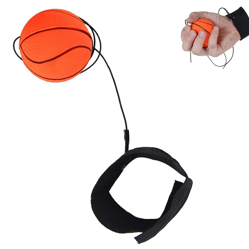 Elastic Rubber Hand Ball with Return String for Kids' Outdoor Play