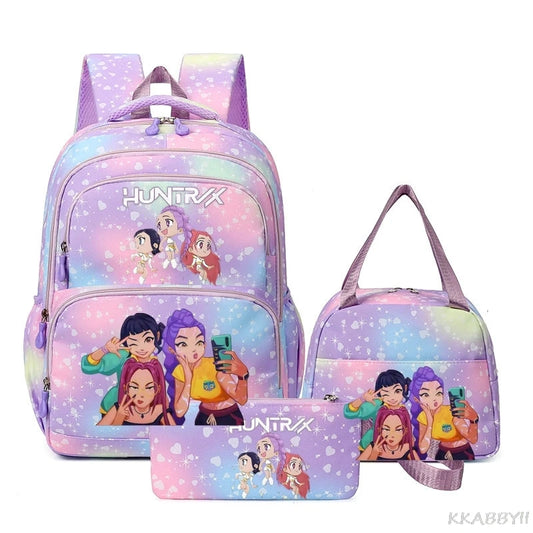 KPop Demon Hunters Backpack | 20-35 Litre Polyester | Unisex School Bag