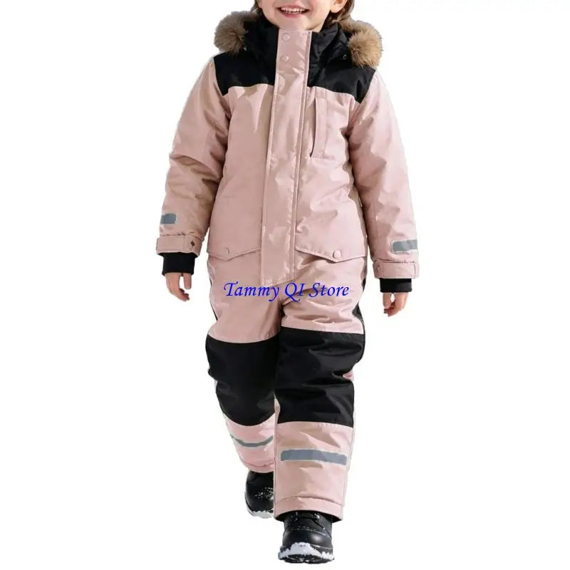 Kids Ski Suit | Waterproof Windproof | Warm Lining Detail | Boys Girls