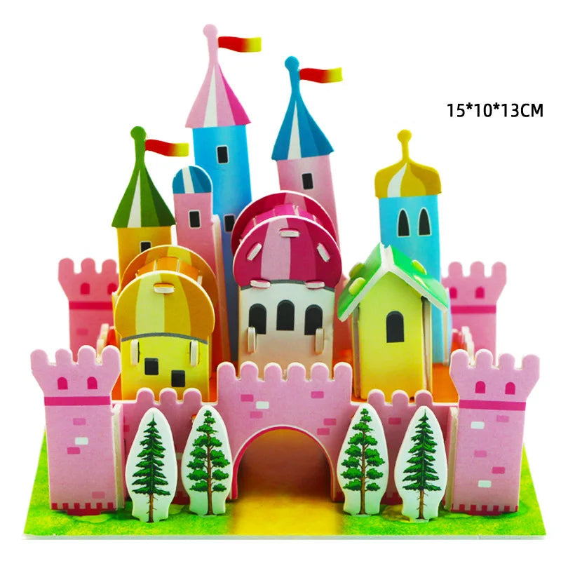 3D Puzzle | Villa House Castle Model | Cardboard Construction | Ages 6-14