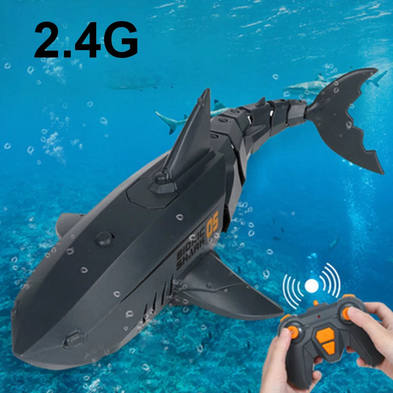 APP 480P camera RC shark boat toy Robot Fish 2.4G radio remote control - ToylandEU