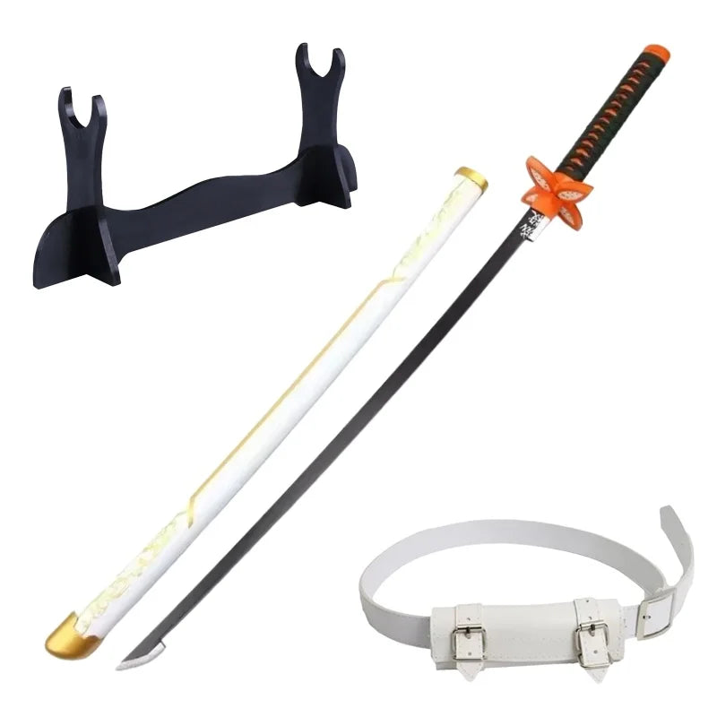 Katana | 40 Inch Length | Wooden Blade | Demon Slayer Cosplay Prop