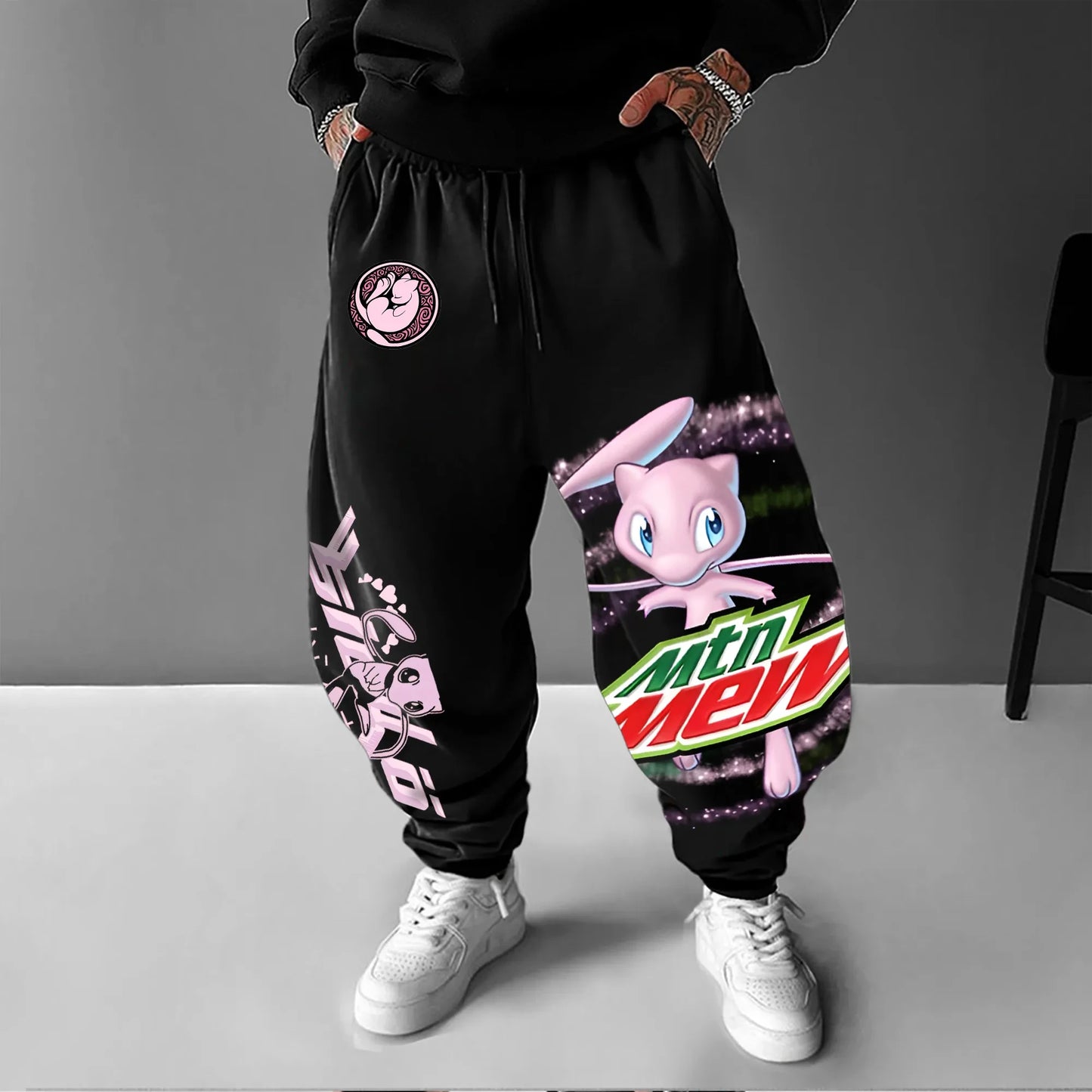 Pokémon Mew Print Sweatpants | Unisex | Loose Fit | All Sizes