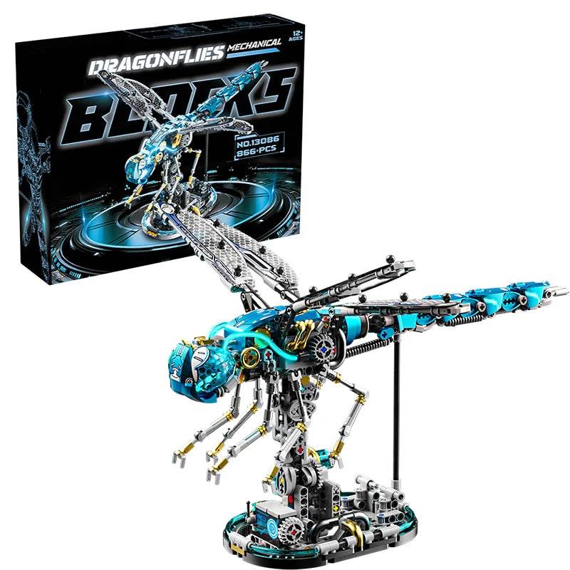 Mechanical Animal Building Blocks Parrot Eagle Whale Beetle Model Bricks With Light Display Kids Toys Gifts - ToylandEU